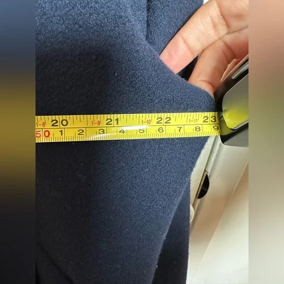 Vince Deep Blue hooded Coat - Picture 9 of 12